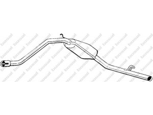BOSAL 277-173 galinis duslintuvas 
 Išmetimo sistema -> Duslintuvas
3277261, 3290925