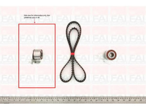 FAI AutoParts TBK196 paskirstymo diržo komplektas 
 Techninės priežiūros dalys -> Papildomas remontas