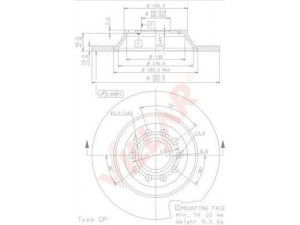 VILLAR 628.1840 stabdžių diskas 
 Dviratė transporto priemonės -> Stabdžių sistema -> Stabdžių diskai / priedai
4F0615601E