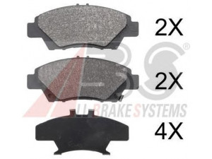 A.B.S. 37754 stabdžių trinkelių rinkinys, diskinis stabdys 
 Techninės priežiūros dalys -> Papildomas remontas
45022-TF0-G02, 45022SZTG00, 45022TF0G01