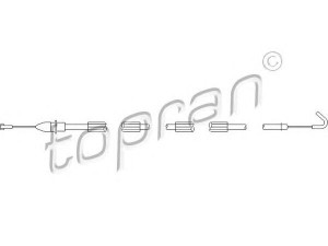 TOPRAN 113 434 kabelis, durų atlaisvinimas 
 Užrakinimo sistema -> Rankenėlės
1U4 839 099, 1U4 839 099A, 1U4 839 099B