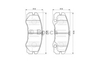 BOSCH 0 986 424 760 stabdžių trinkelių rinkinys, diskinis stabdys 
 Techninės priežiūros dalys -> Papildomas remontas
1605002, 1605084, 1605978, 93173154