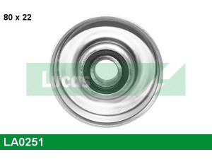 LUCAS ENGINE DRIVE LA0251 įtempiklio skriemulys, V formos rumbuotas diržas 
 Diržinė pavara -> V formos rumbuotas diržas/komplektas -> Įtempiklio skriemulys