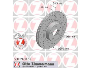 ZIMMERMANN 530.2458.52 stabdžių diskas 
 Dviratė transporto priemonės -> Stabdžių sistema -> Stabdžių diskai / priedai
26300-AE060, 26300-AE061, 26300-SA000