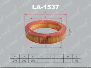 LYNXauto LA-1537 oro filtras 
 Filtrai -> Oro filtras
1498439, 5000215, 5009226, A700X9601AGA