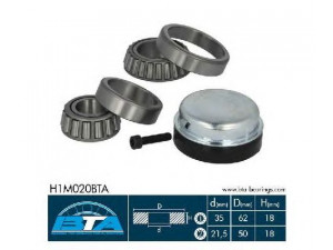 BTA H1M020BTA rato guolio komplektas 
 Ašies montavimas/vairavimo mechanizmas/ratai -> Rato stebulė/montavimas -> Rato guolis
203 330 0051