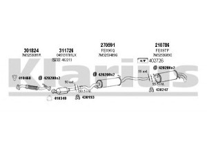 KLARIUS 931391E išmetimo sistema 
 Išmetimo sistema -> Išmetimo sistema, visa
