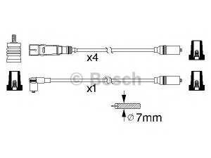 BOSCH 0 986 356 317 uždegimo laido komplektas 
 Kibirkšties / kaitinamasis uždegimas -> Uždegimo laidai/jungtys