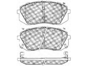 BSF 10864 stabdžių trinkelių rinkinys, diskinis stabdys 
 Techninės priežiūros dalys -> Papildomas remontas
581011DE00