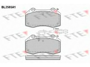 FTE BL2565A1 stabdžių trinkelių rinkinys, diskinis stabdys 
 Techninės priežiūros dalys -> Papildomas remontas
5741889, 71753265, 77364716