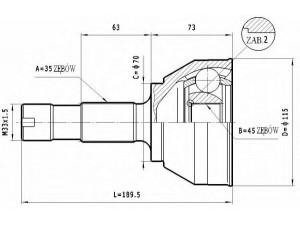STATIM C.129 jungčių komplektas, kardaninis velenas 
 Ratų pavara -> Sujungimai/komplektas
9566722380