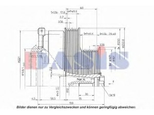 AKS DASIS 851335N magnetinė sankaba, oro kondicionieriaus kompresorius