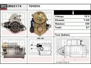 DELCO REMY DRS3174 starteris 
 Elektros įranga -> Starterio sistema -> Starteris