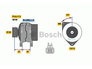 BOSCH 0 986 081 250 kintamosios srovės generatorius 
 Elektros įranga -> Kint. sr. generatorius/dalys -> Kintamosios srovės generatorius
A 002 T B0491, A 002 T B0491A, A 002 T B3891