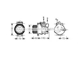 AVA QUALITY COOLING MSAK566 kompresorius, oro kondicionierius 
 Oro kondicionavimas -> Kompresorius/dalys
0012303211