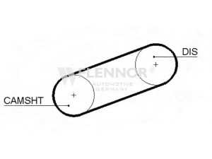 FLENNOR 4090 paskirstymo diržas 
 Techninės priežiūros dalys -> Papildomas remontas
1211700, 90128169, 1112700