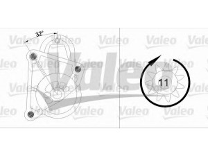 VALEO 455695 starteris 
 Elektros įranga -> Starterio sistema -> Starteris
7700106763, 7700113209, 7700735712