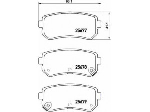 BREMBO P 30 068 stabdžių trinkelių rinkinys, diskinis stabdys 
 Techninės priežiūros dalys -> Papildomas remontas
583021YA50
