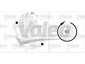 VALEO 455741 starteris 
 Elektros įranga -> Starterio sistema -> Starteris
7700104344, 7711134201