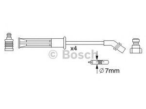 BOSCH 0 986 357 252 uždegimo laido komplektas 
 Kibirkšties / kaitinamasis uždegimas -> Uždegimo laidai/jungtys
77 00 866 923