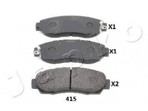 JAPKO 50415 stabdžių trinkelių rinkinys, diskinis stabdys 
 Techninės priežiūros dalys -> Papildomas remontas
45022-T1G-G01