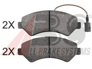 A.B.S. 37908 stabdžių trinkelių rinkinys, diskinis stabdys 
 Techninės priežiūros dalys -> Papildomas remontas
1607878980, 1607878980