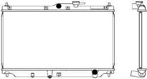 SAKURA  Automotive 2211-1007 radiatorius, variklio aušinimas