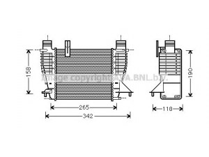 AVA QUALITY COOLING DNA4356 tarpinis suslėgto oro aušintuvas, kompresorius 
 Variklis -> Oro tiekimas -> Įkrovos agregatas (turbo/superįkrova) -> Tarpinis suslėgto oro aušintuvas
14461EM00A