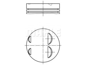 MAHLE ORIGINAL 001 03 01 stūmoklis 
 Variklis -> Cilindrai/stūmokliai
104 030 51 17, 104 030 63 17