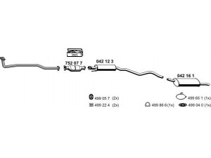 ERNST 050194 išmetimo sistema 
 Išmetimo sistema -> Išmetimo sistema, visa