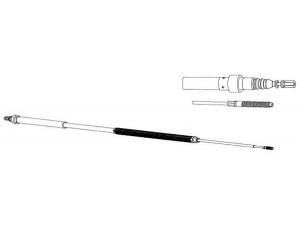 CEF VW02194 trosas, stovėjimo stabdys 
 Stabdžių sistema -> Valdymo svirtys/trosai
357609721C