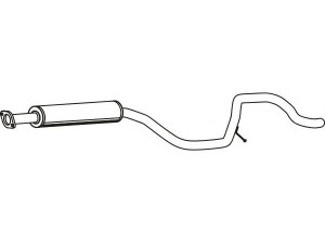 FENNO P43051 vidurinis duslintuvas 
 Išmetimo sistema -> Duslintuvas
854301