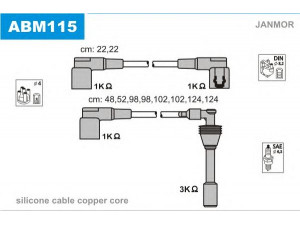 JANMOR ABM115 uždegimo laido komplektas