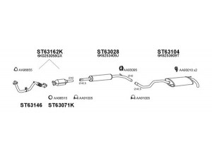 VENEPORTE 630069 išmetimo sistema 
 Išmetimo sistema -> Išmetimo sistema, visa