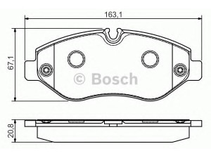 BOSCH 0 986 495 098 stabdžių trinkelių rinkinys, diskinis stabdys 
 Techninės priežiūros dalys -> Papildomas remontas
68006732AA, 004 420 83 20, 005 420 52 20