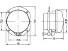 HELLA 1N0 008 582-007 rūko žibintas
6950 1646, 230 820 05 56, A 230 820 05 56