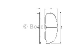 BOSCH 0 986 424 180 stabdžių trinkelių rinkinys, diskinis stabdys 
 Techninės priežiūros dalys -> Papildomas remontas