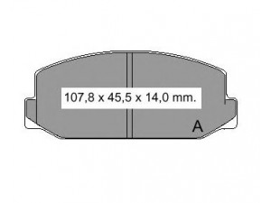 VEMA 832290 stabdžių trinkelių rinkinys, diskinis stabdys
04491-14090-000, 04491-20110, 04491-20110-000