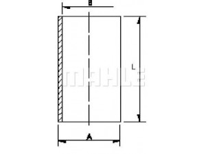 MAHLE ORIGINAL C57210 cilindro įvorė