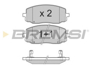 BREMSI BP3204 stabdžių trinkelių rinkinys, diskinis stabdys 
 Techninės priežiūros dalys -> Papildomas remontas
5810107A00, 5810107A10, 581010XA01
