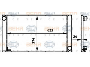 HELLA 8MK 376 719-111 radiatorius, variklio aušinimas 
 Aušinimo sistema -> Radiatorius/alyvos aušintuvas -> Radiatorius/dalys
17 11 7 787 440, 7 787 440