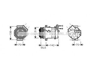 AVA QUALITY COOLING OLK586 kompresorius, oro kondicionierius 
 Oro kondicionavimas -> Kompresorius/dalys
6854082, 13208187, 13208187
