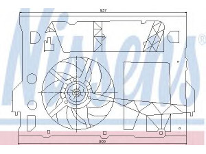 NISSENS 85244 ventiliatorius, radiatoriaus 
 Aušinimo sistema -> Oro aušinimas
4402604, 4403573, 4415 731, 4500849
