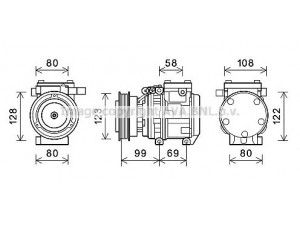 AVA QUALITY COOLING KAAK264 kompresorius, oro kondicionierius 
 Oro kondicionavimas -> Kompresorius/dalys
977012F500