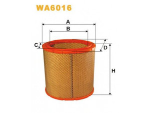 WIX FILTERS WA6016 oro filtras 
 Techninės priežiūros dalys -> Techninės priežiūros intervalai
MD603832, PC822, M301016
