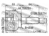 FEBEST 0510-034A44 jungtis, kardaninis velenas
FD55-25-50XA, FD55-25-60XA
