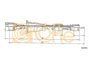 COFLE S24061 tachometro velenas 
 Dviratė transporto priemonės -> Kabeliai ir tachometro velenaai -> Tachometro velenas
7700765535
