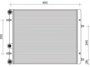 MAGNETI MARELLI 350213840000 radiatorius, variklio aušinimas 
 Aušinimo sistema -> Radiatorius/alyvos aušintuvas -> Radiatorius/dalys
6Q0.121.253 J, 6Q0121253J