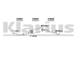 KLARIUS 931337U išmetimo sistema 
 Išmetimo sistema -> Išmetimo sistema, visa