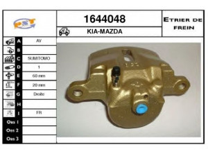 SNRA 1644048 stabdžių apkaba 
 Dviratė transporto priemonės -> Stabdžių sistema -> Stabdžių apkaba / priedai
S08333610, S08333980, S08333980A